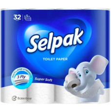 Туалетний папір Selpak Super Soft білий 3-х шаровий 32 шт